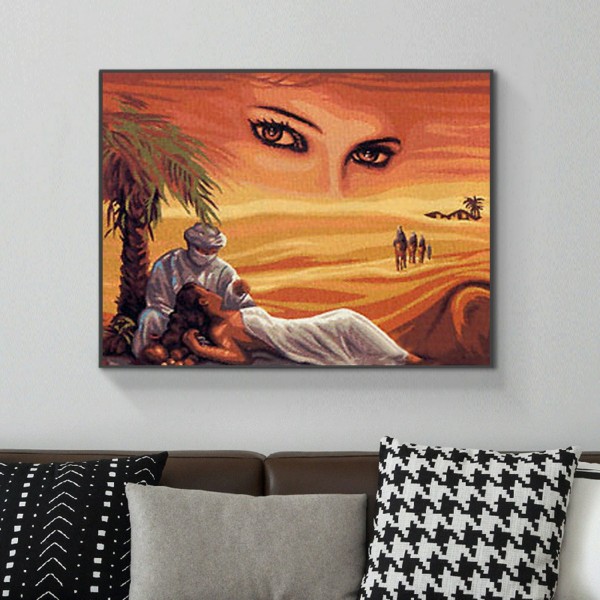 Scenes A Couple In The Desert Diamond Art