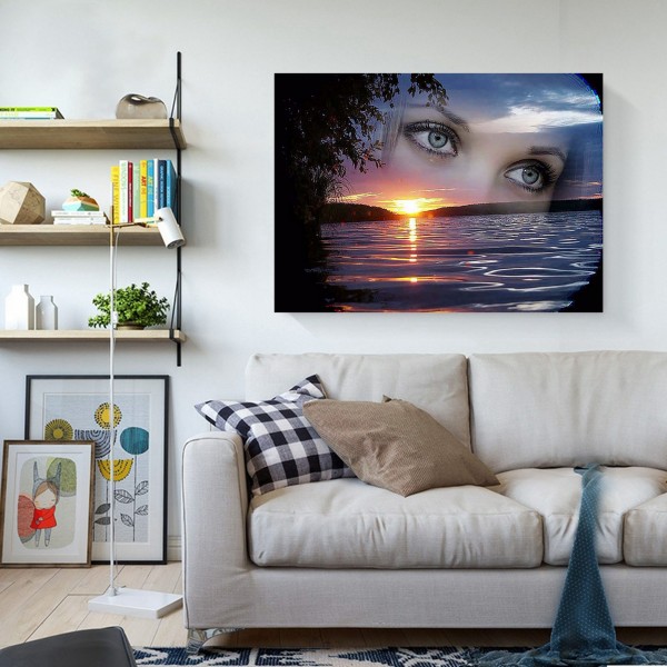 Scenes A Face In The Sky At Sunset Diamond Art