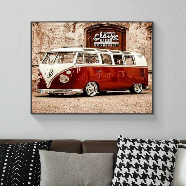 Scenes A Bus With A Sense Of Time Diamond Art