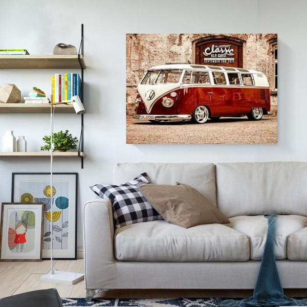 Scenes A Bus With A Sense Of Time Diamond Art