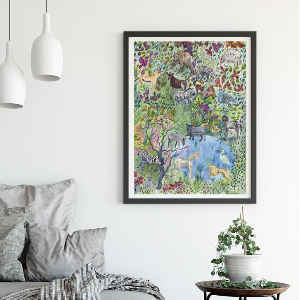 Scene Happy Animal World Diamond Art