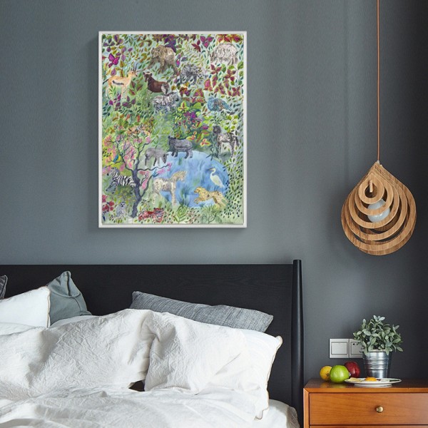 Scene Happy Animal World Diamond Art