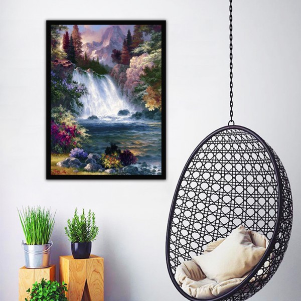 Scene Flying Straight Down Three Thousand Feet Diamond Art