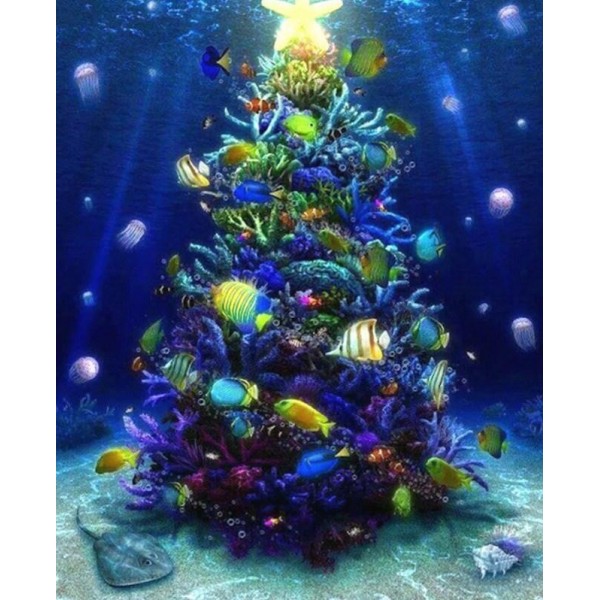 Under Sea Water Christmas Tree Rivers Fish