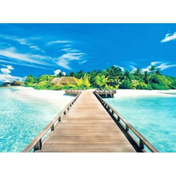 Landscape Blue Sea & Sky Rivers Painting Kit