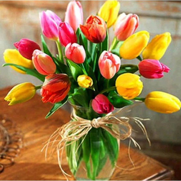 Flowers Tulips Diy Diamond Painting Kit