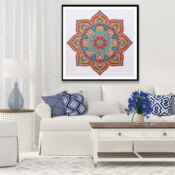 Flowers Abstract Colorful Mandala – Special Diamond Painting