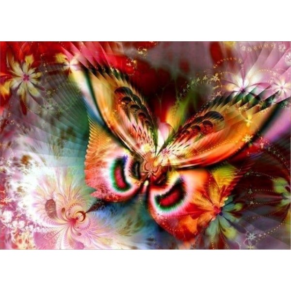 Colorful Beautiful Butterfly Diamond Art Kit