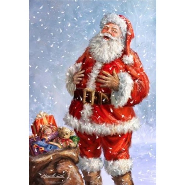Christmas Square Birds Huge Santa With Owl Diamond Painting Kits For Adults