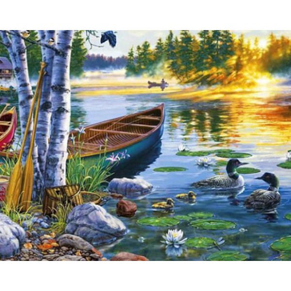 Birds Landscape Ships & Boats Ducks & Lake Diamond Art Kit