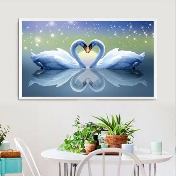 Best Birds Lovely Swan Pair Diy Painting Kit