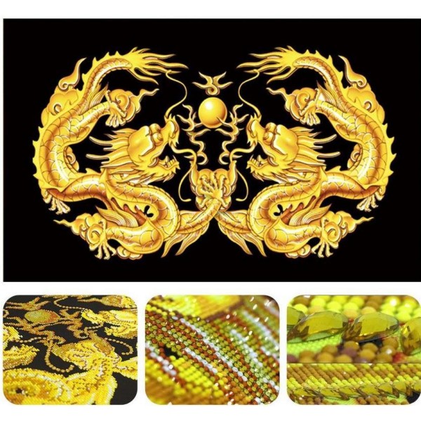 Animals Misc Beautiful Golden Dragons Special Diamonds
