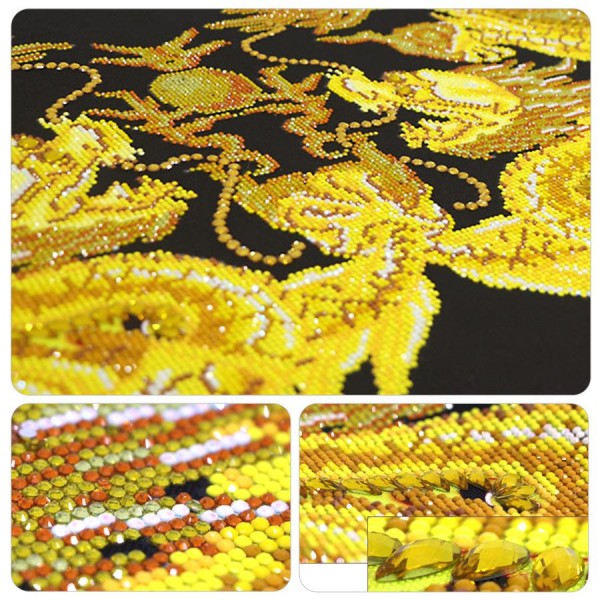 Animals Misc Beautiful Golden Dragons Special Diamonds