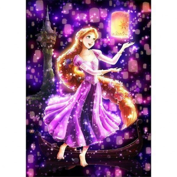 Michaels  Anime Diamond Painting Beautiful Lanterns &  Rapunzel – Disneyland