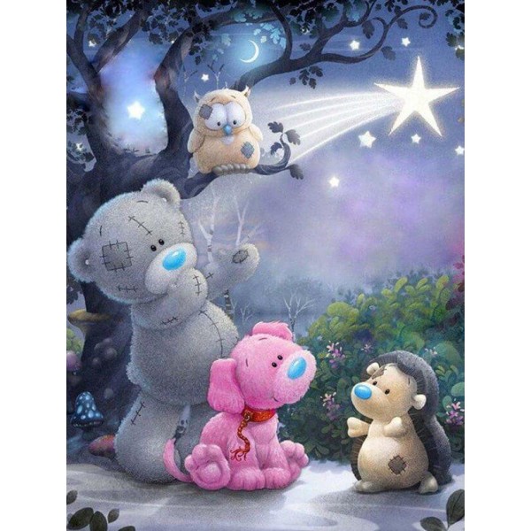 Cartoon Toys In The Night Diamond Painting