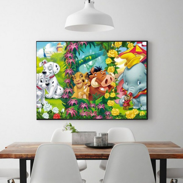 Anime The Animal World In Anime Diamond Art