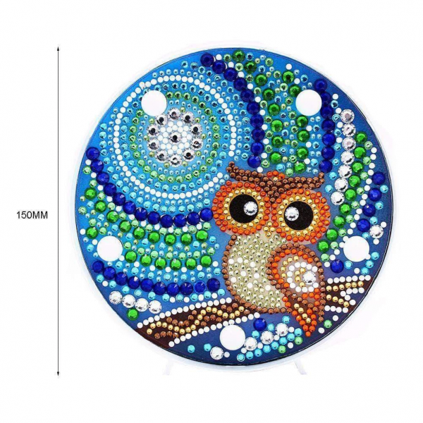Diy Diamond Painting Cute Owl Light