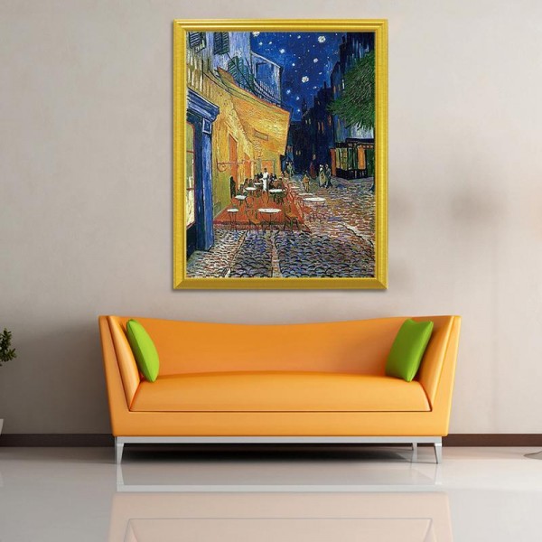 Best Famous Places Cafe Terrace – Paint By Diamonds Van Gogh