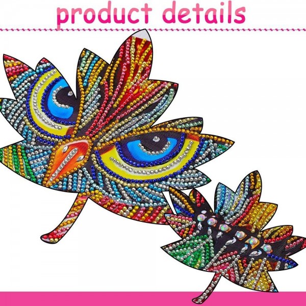 Special Diamonds Birds Big Colorful Staring Owl