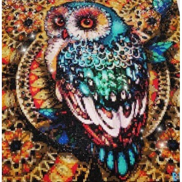 Birds Beautiful Owl Diamond Art