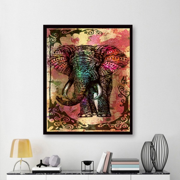 Animal Dark Series Of Elephants Diamond Art