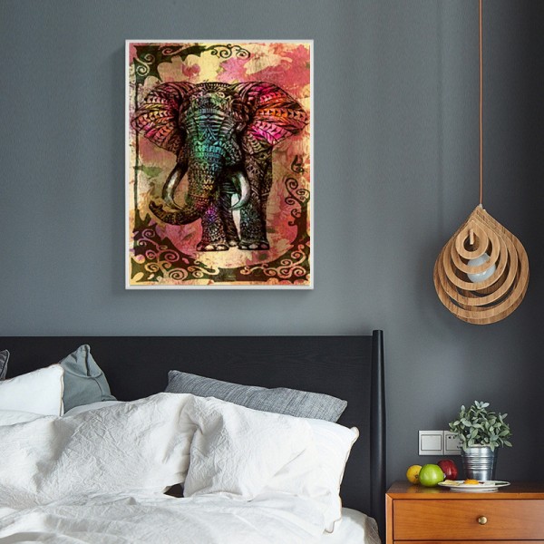 Animal Dark Series Of Elephants Diamond Art
