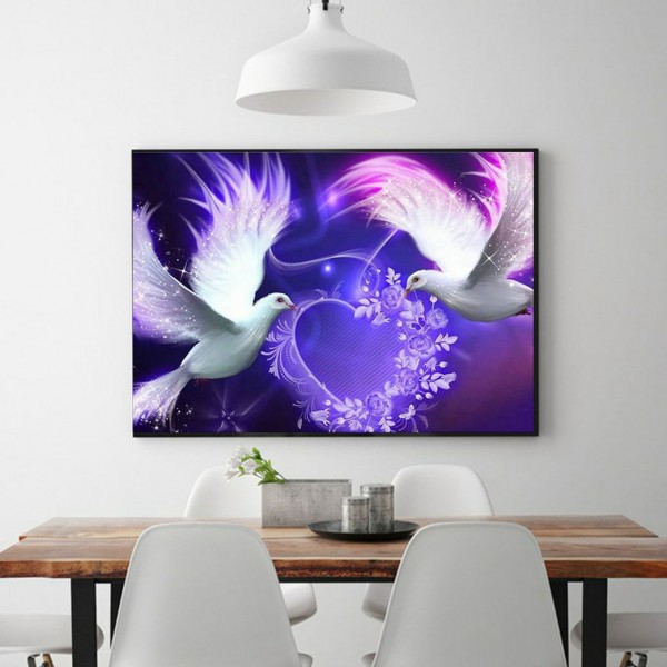Animal A Pair Of Peace Doves Diamond Art