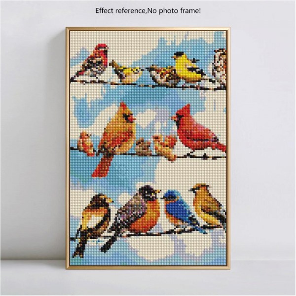Parrots Birds – 5d Diamond Art Square Diamonds