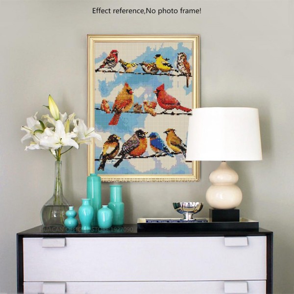 Parrots Birds – 5d Diamond Art Square Diamonds