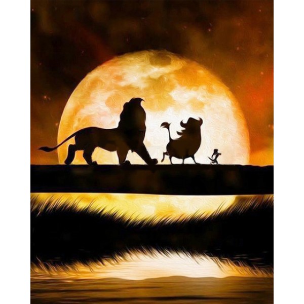 Variety A Group Of Animals Under The Sun Diamond Art