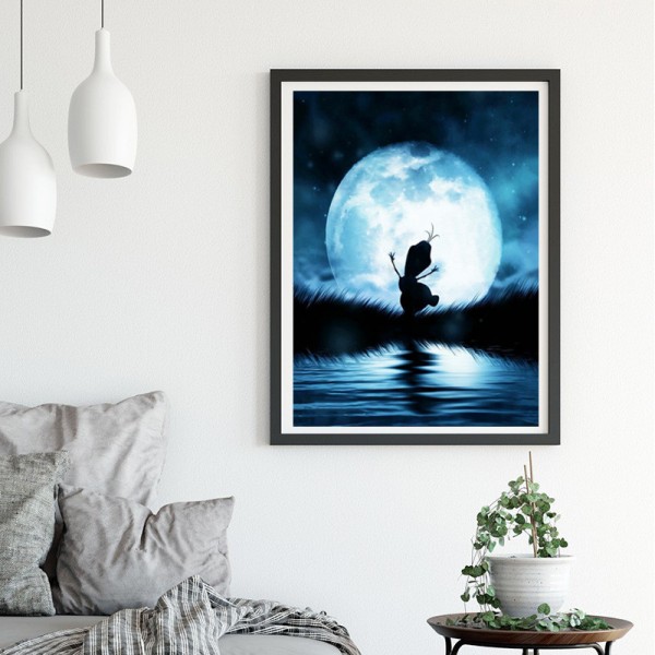 Variety A Cute Little One In The Moonlight Diamond Art