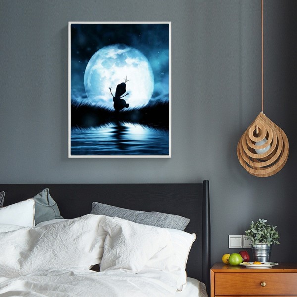 Variety A Cute Little One In The Moonlight Diamond Art