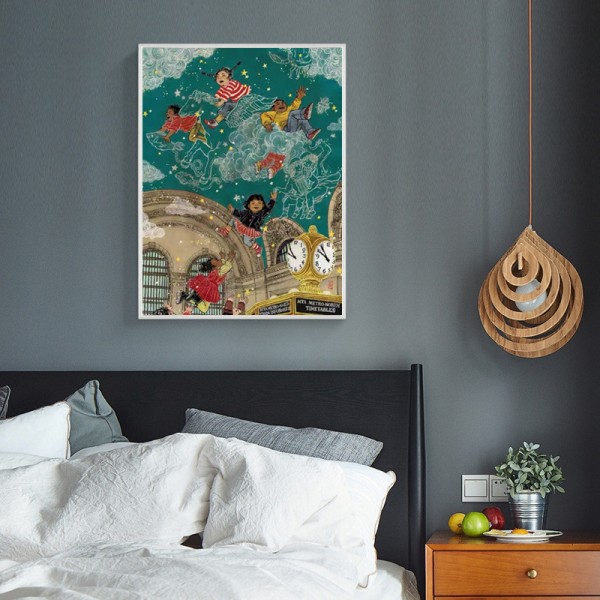 Variety A Child Riding A Cloud Diamond Art