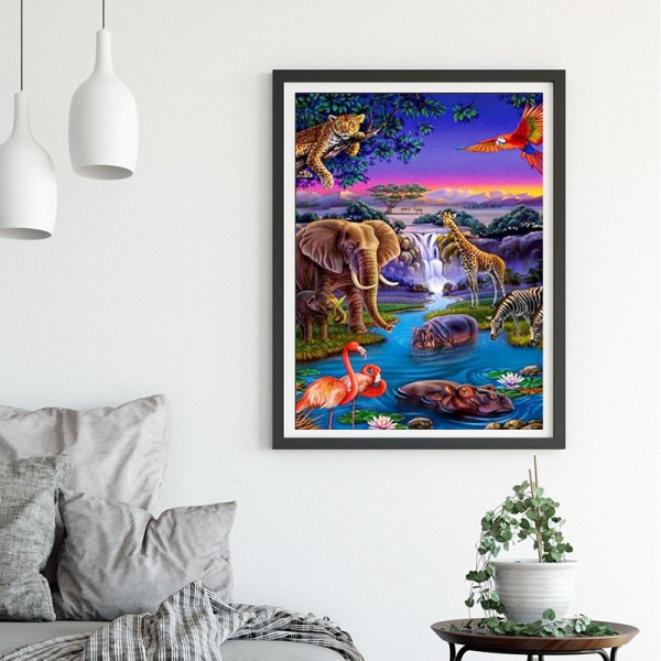 Scene A Kind Beast Diamond Art