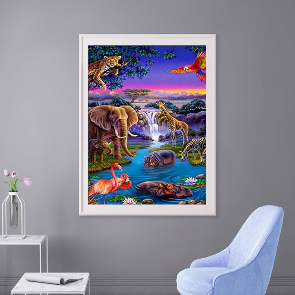 Scene A Kind Beast Diamond Art