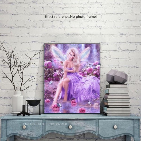 Best Flowers People Gorgeous Angel Girl Square Diamonds