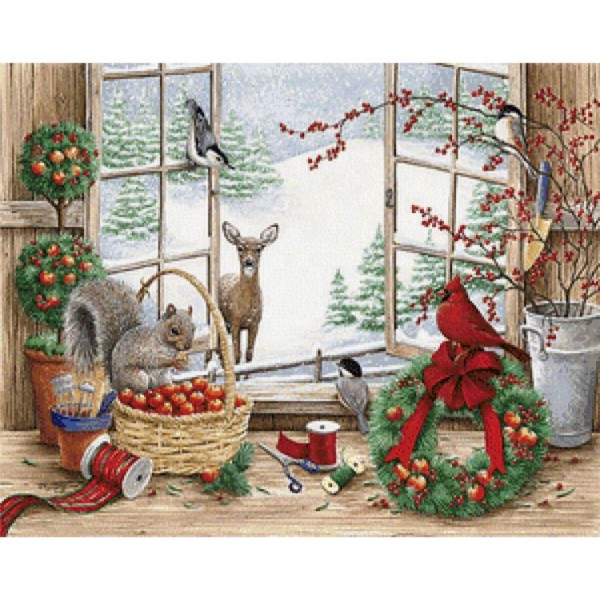 Festival Animal Carnival Christmas Diamond Art