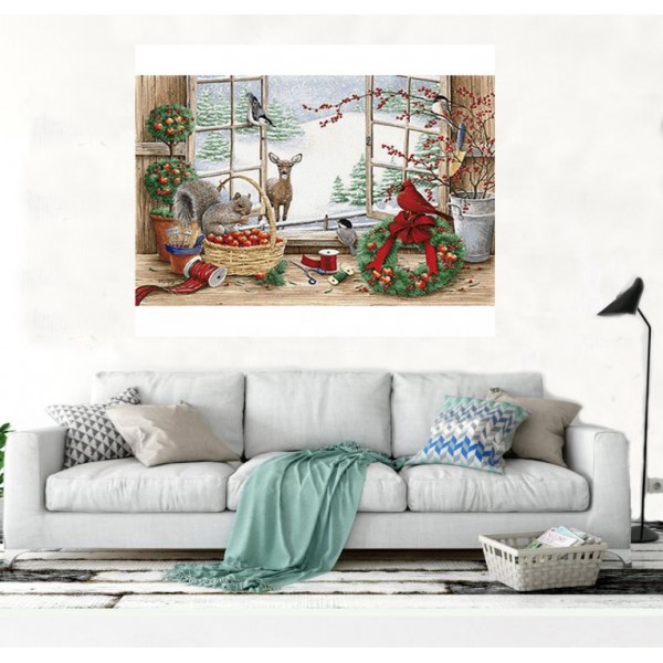 Festival Animal Carnival Christmas Diamond Art