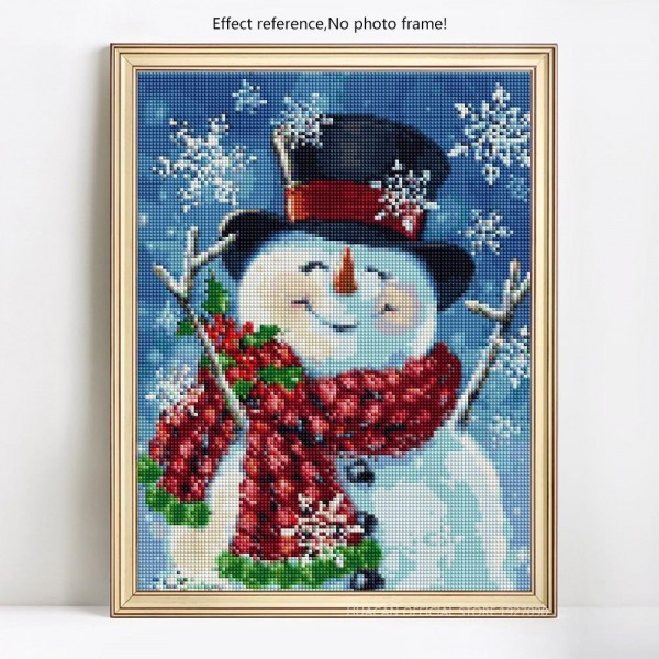 Best Christmas Elegant Snowman Diy Paintings Square Diamonds