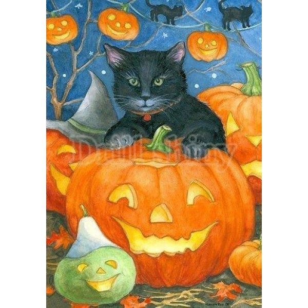 Animals Birds Scary Halloween & Pumpkins Painting Kits Owl Cat