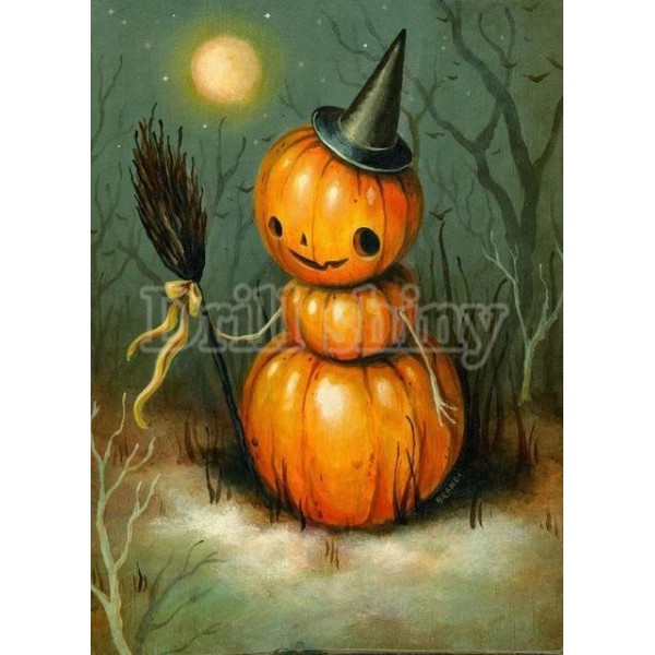 Animals Birds Scary Halloween & Pumpkins Painting Kits Owl Cat