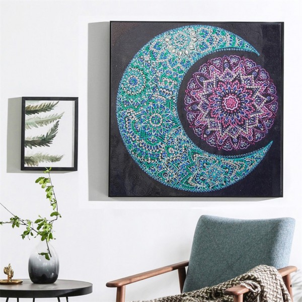 Abstract Sun Moon Mandala – Special Diamond Painting