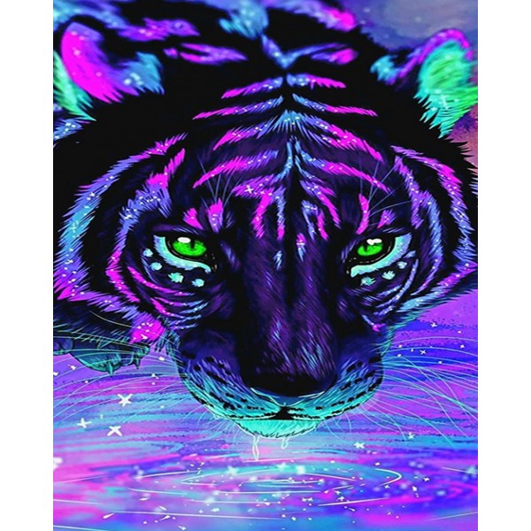 Fantasy King Of All Beasts: Tiger Diamond Art