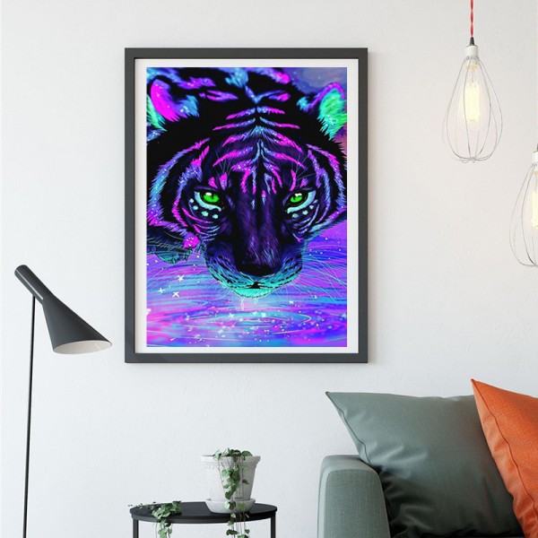 Fantasy King Of All Beasts: Tiger Diamond Art