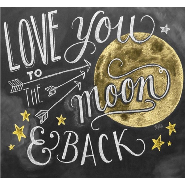 Anime Diamond Painting Disney Love You Moon And Back