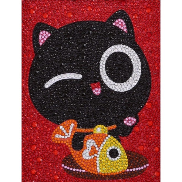 Animals Adorable Black Cat – Special Diamond Painting