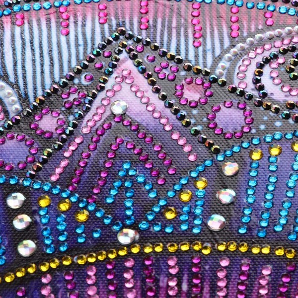 Best Abstract Purple Mandala Flower Special Diamond Painting