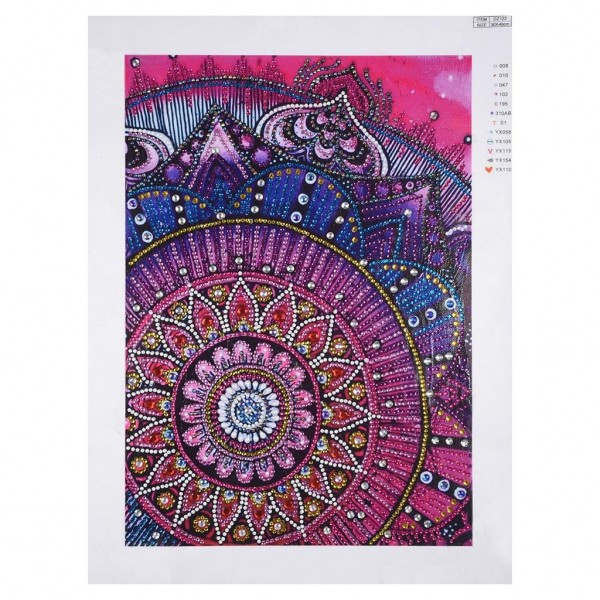 Best Abstract Purple Mandala Flower Special Diamond Painting