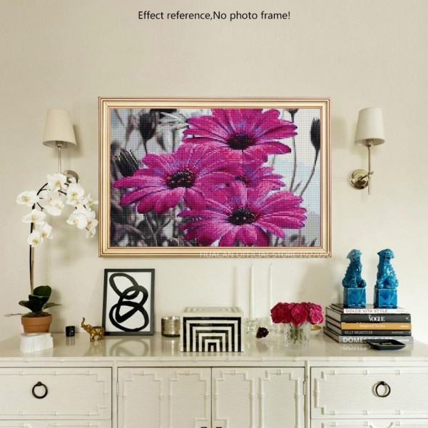 Attractive Purple Flowers Square Diamonds