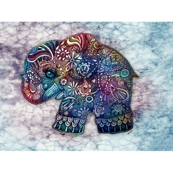 Animal A Colorful Baby Elephant Diamond Art